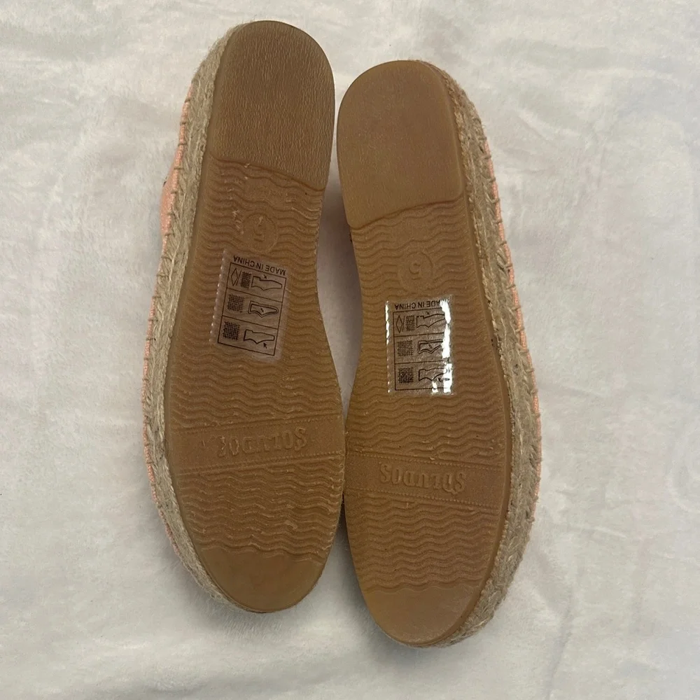 Brand new! Soludos x Lockhart Embroidery Pink Espadrilles size 5